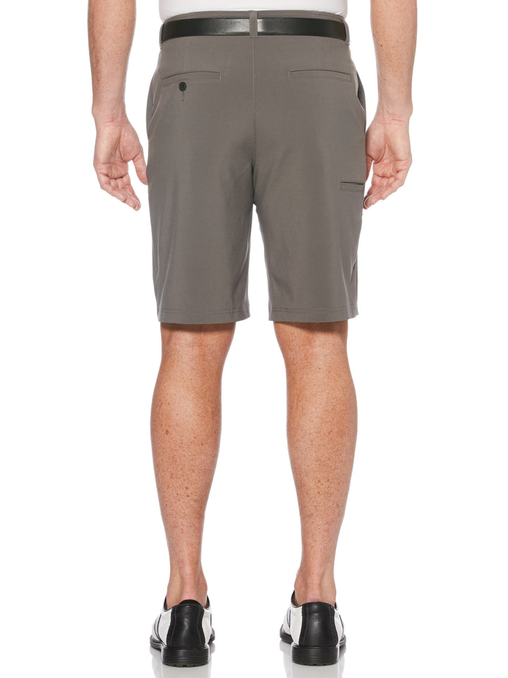 Flat Front Golf Short with Media Pocket (Asphalt) 
