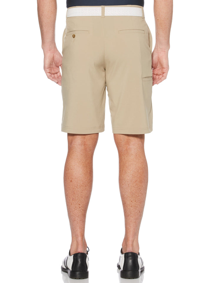 Flat Front Golf Short with Media Pocket (Chinchilla) 