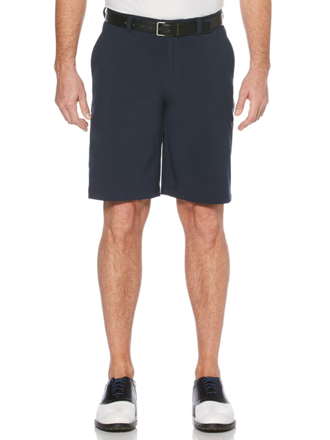 Men's Flat Front Solid Golf Short with Active Waistband