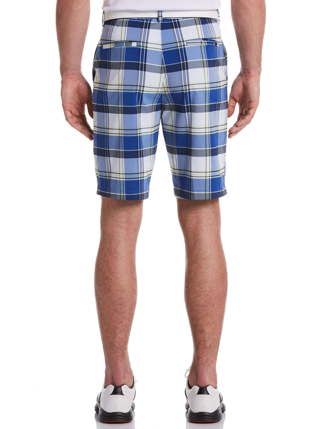 Men's Flat Front Yarn Dye Madras Golf Short
