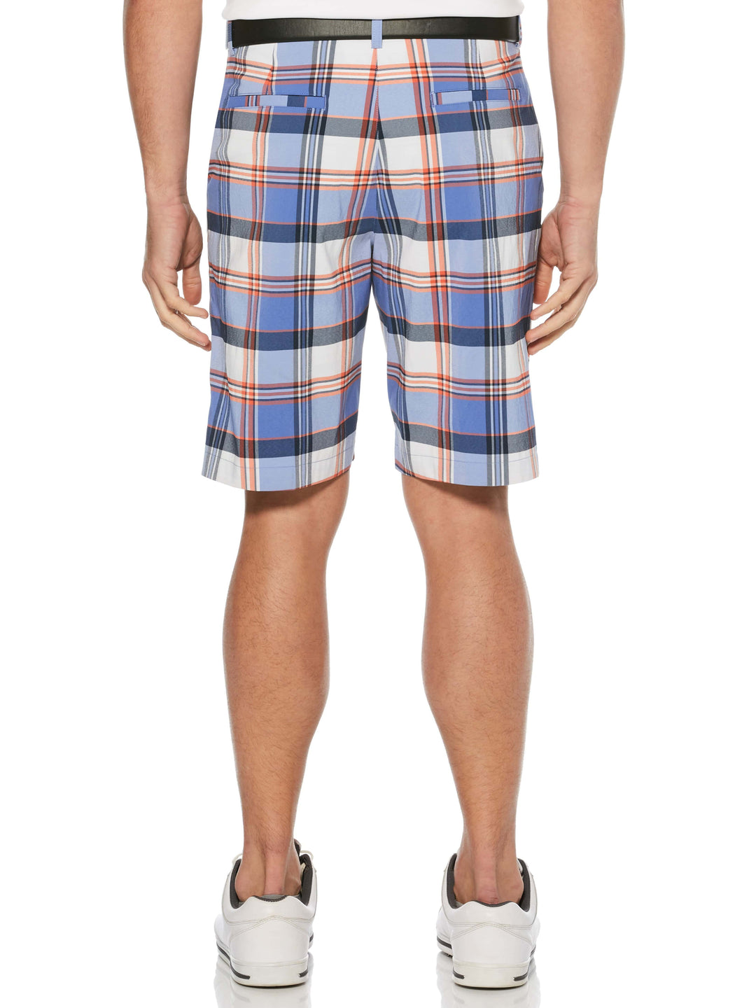 Men's Flat Front Yarn Dye Madras Golf Short