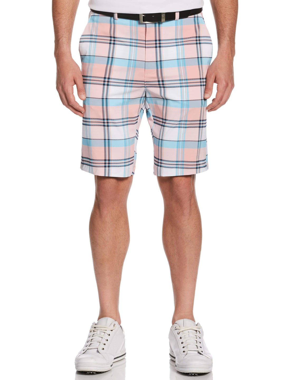 Men's Flat Front Yarn Dye Madras Golf Short