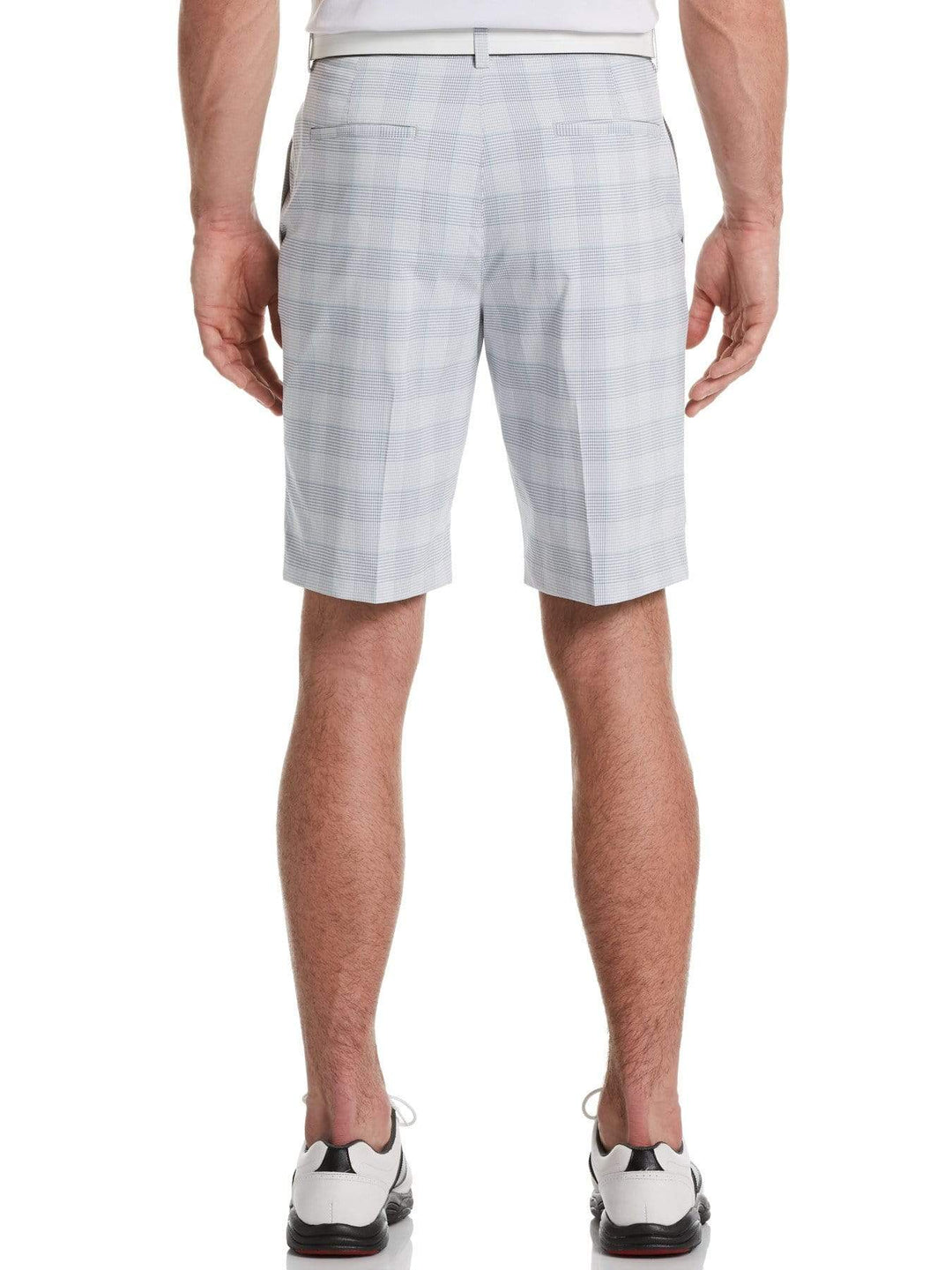 Men's Flat Front Yarn Dyed Stacked Print Golf Short