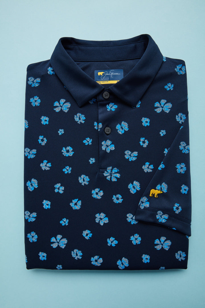 Men's Foliage Printed Golf Polo