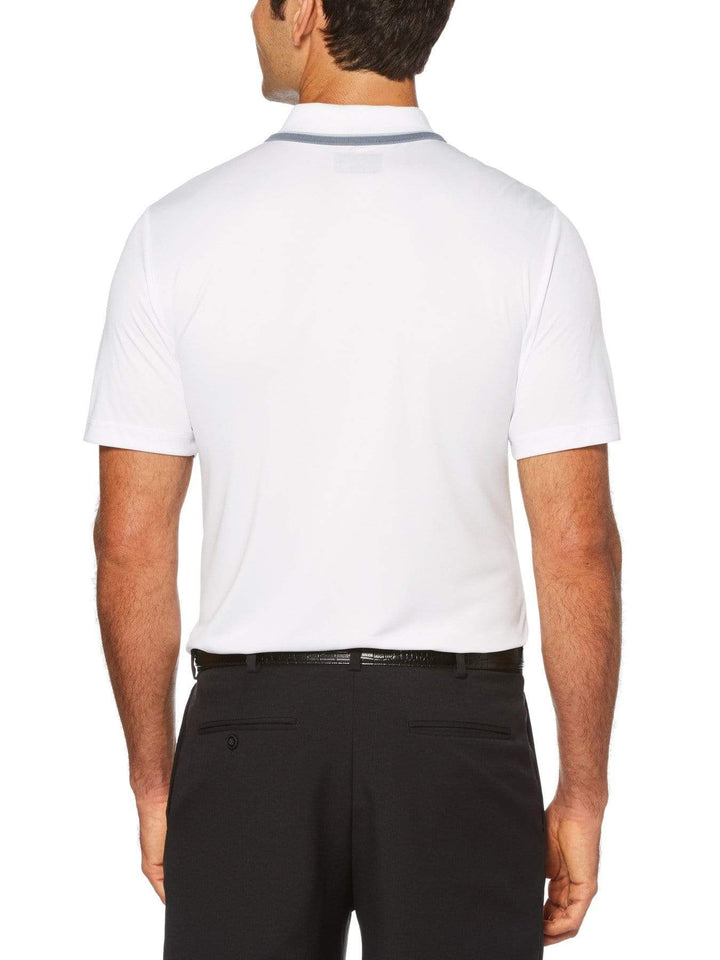 Men's Fusion Chest Stripe Short Sleeve Polo