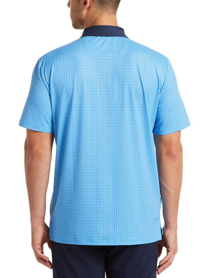 Men's Geo Print Golf Polo