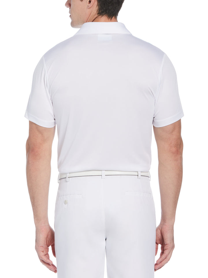 Men's Geo Stripe Print Golf Polo