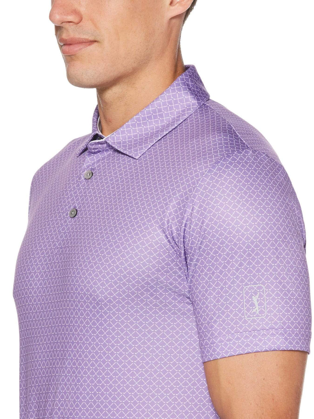 Men's Golf Club Print Polo