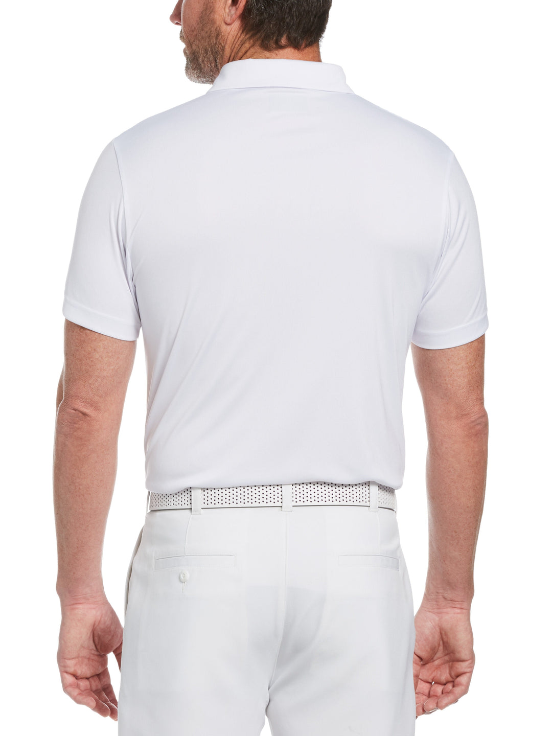 Men's Golf Linear Scenic Print Golf Polo