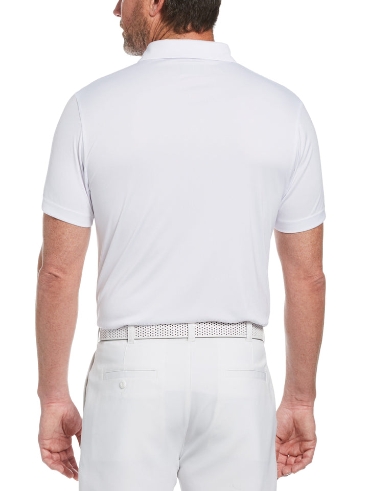 Men's Golf Linear Scenic Print Golf Polo
