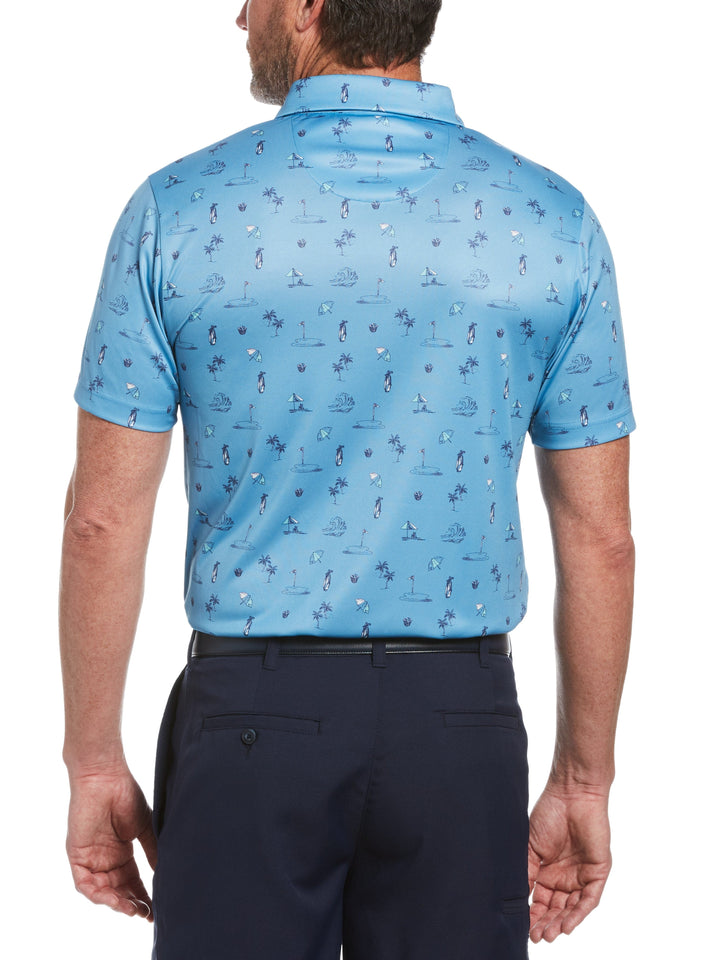 Men's Golf Vacation Print Golf Polo