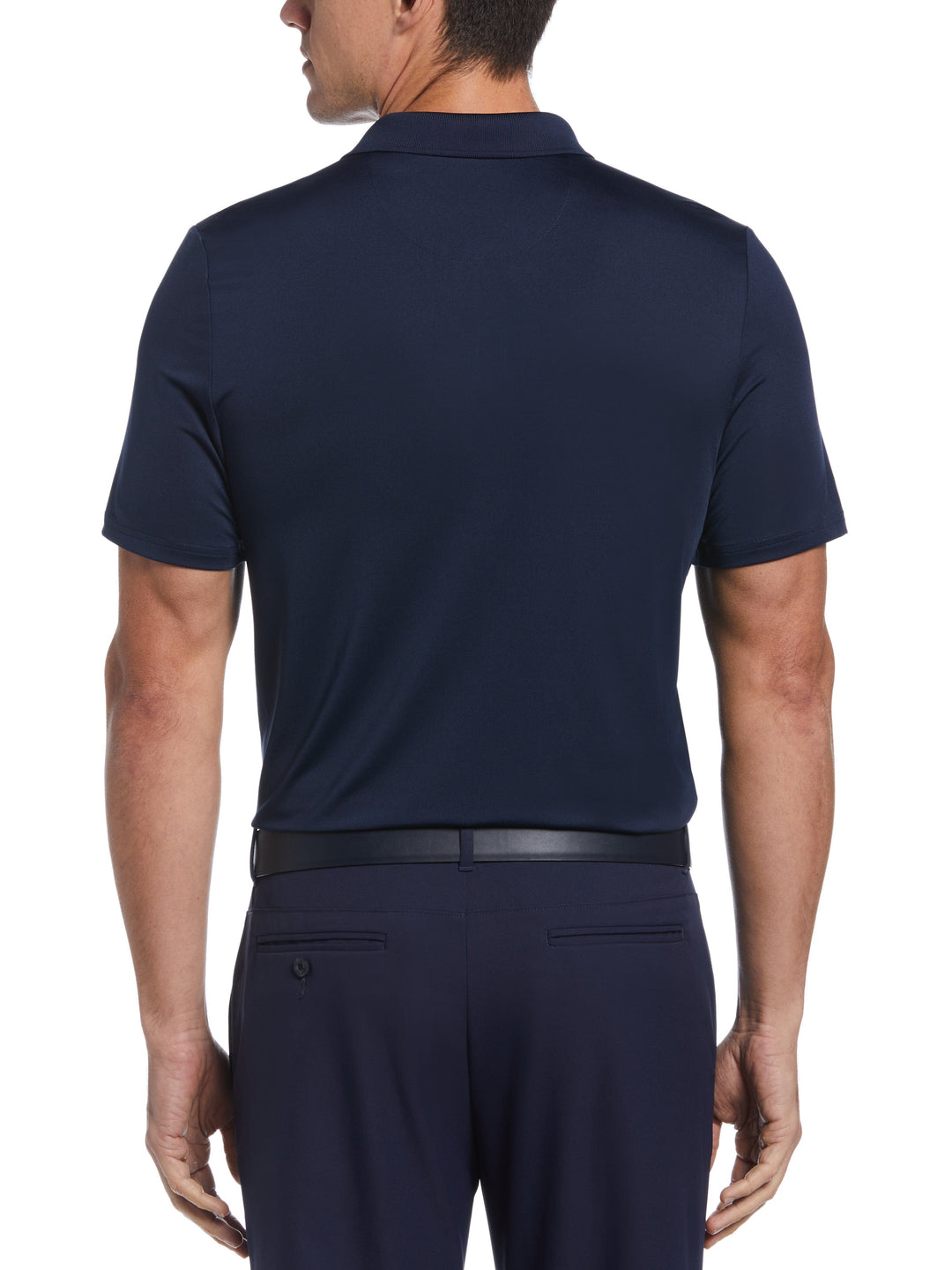 Happy Hour Print Golf Polo (Black Iris/Green Ash) 