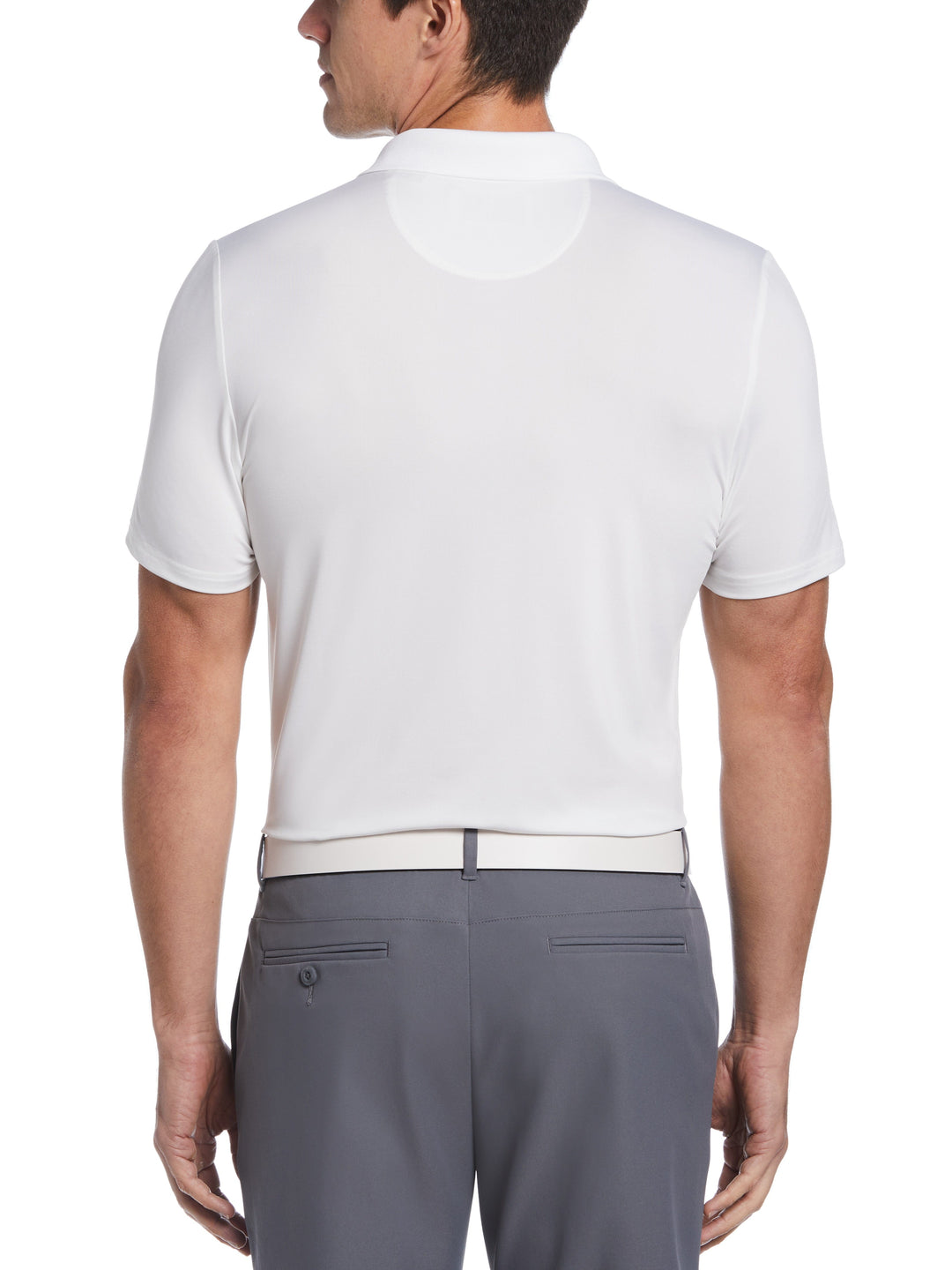 Happy Hour Print Golf Polo (Bright White/Pearl Bl) 