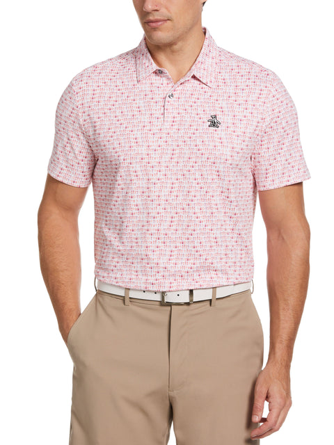 Have a Beer Novelty Print Golf Polo Shirt (Rose Bouquet) 