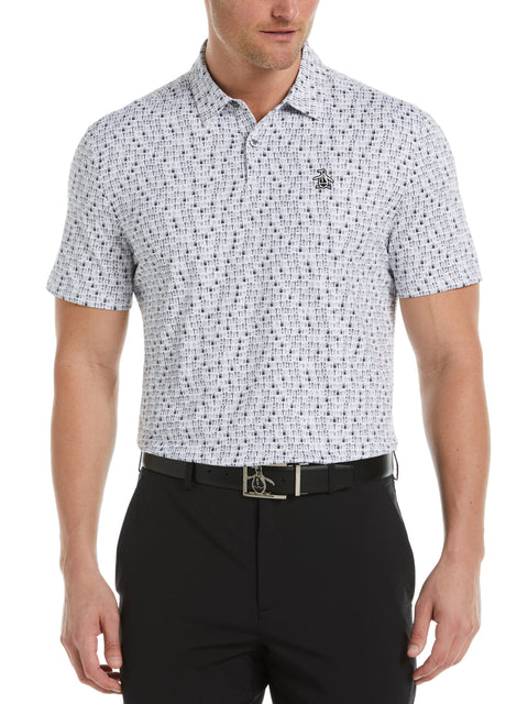 Have a Beer Novelty Print Golf Polo Shirt (Bright White) 