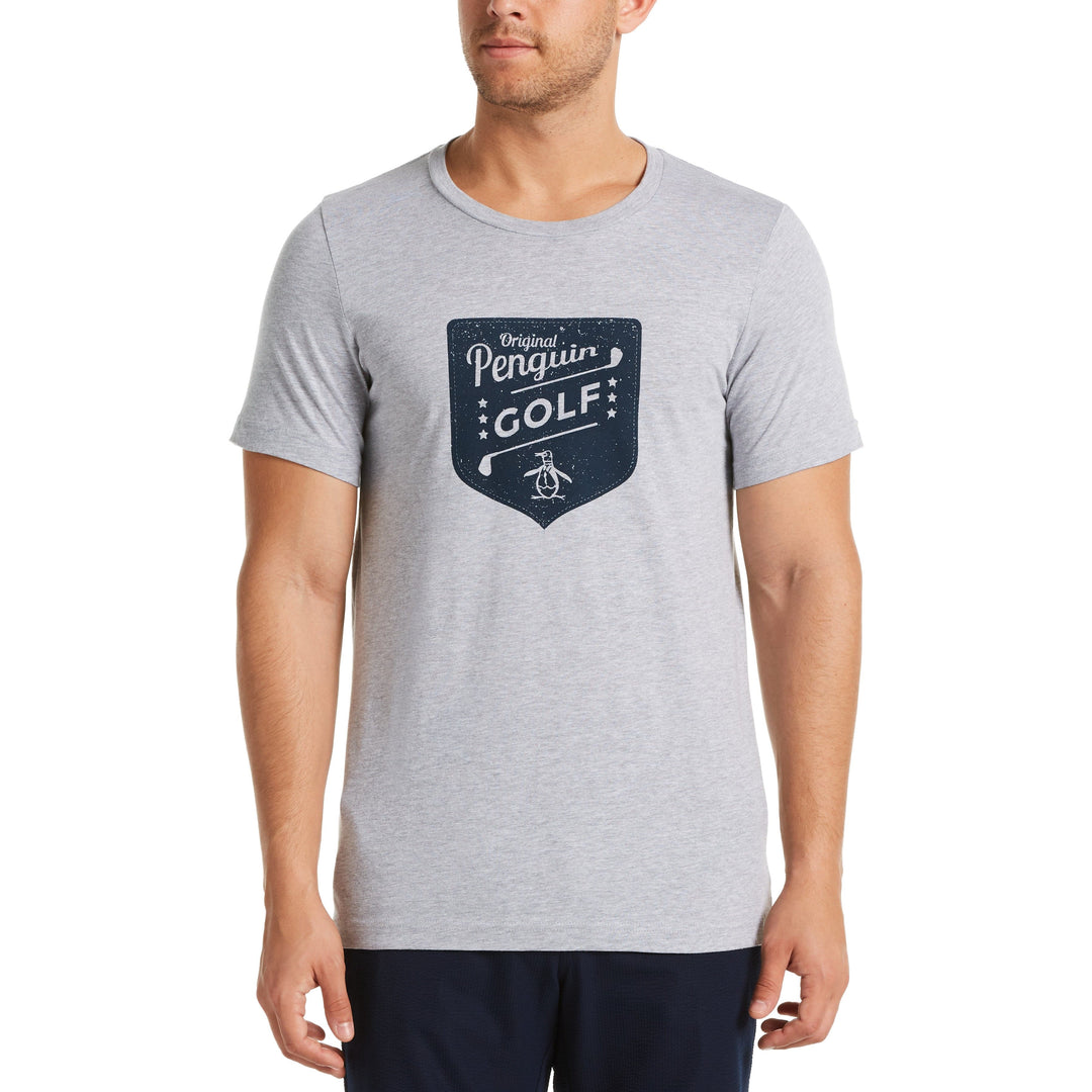 Heather Golf Badge Tee (Heather Gray) 