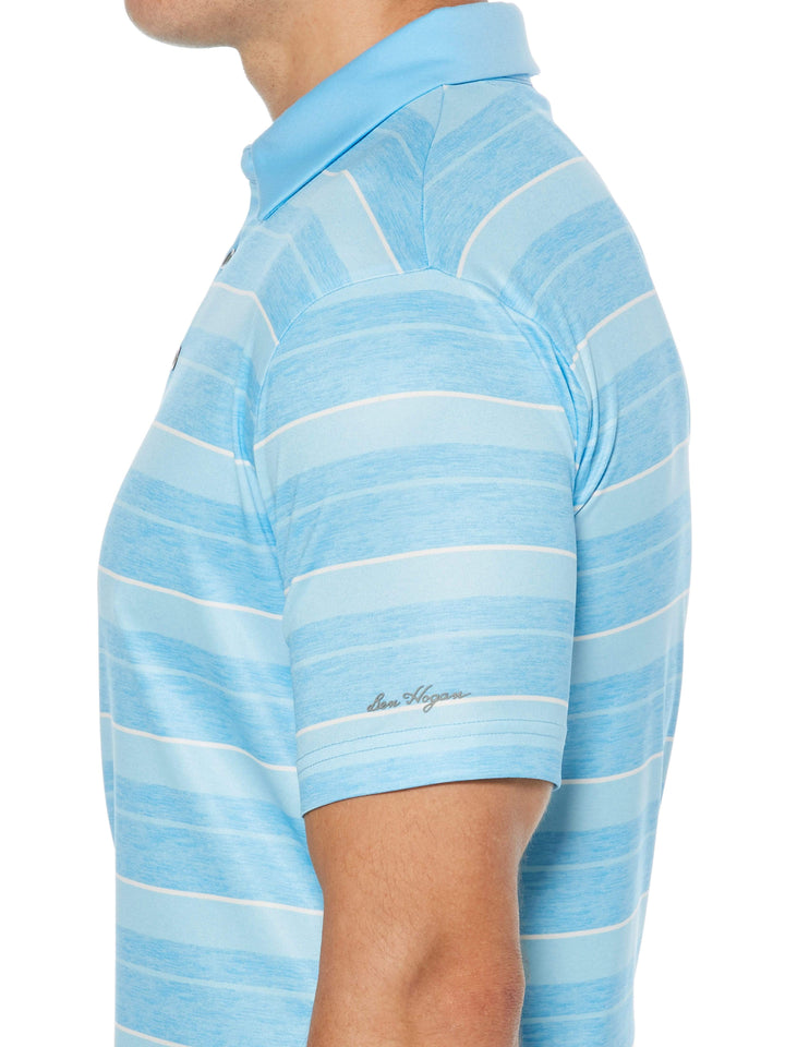 Men's Heather Stripe Polo