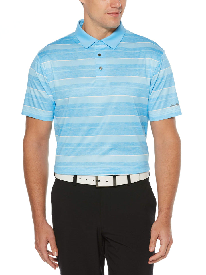 Men's Heather Stripe Polo