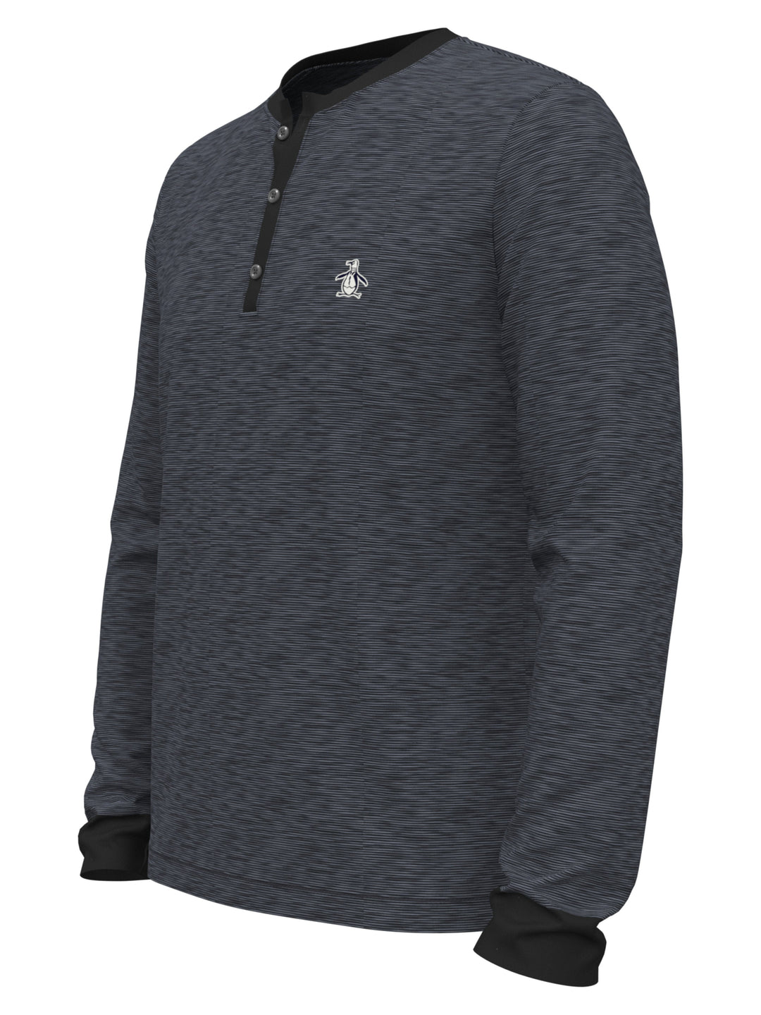 Men's Heathered Henley Golf Sweater