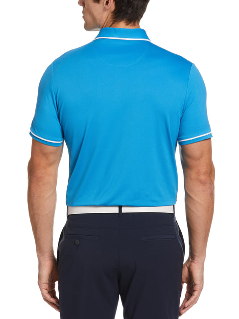 Heritage Piped Golf Polo Shirt (Aquarius) 