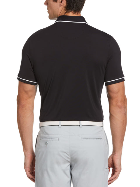Heritage Piped Golf Polo Shirt (Caviar) 