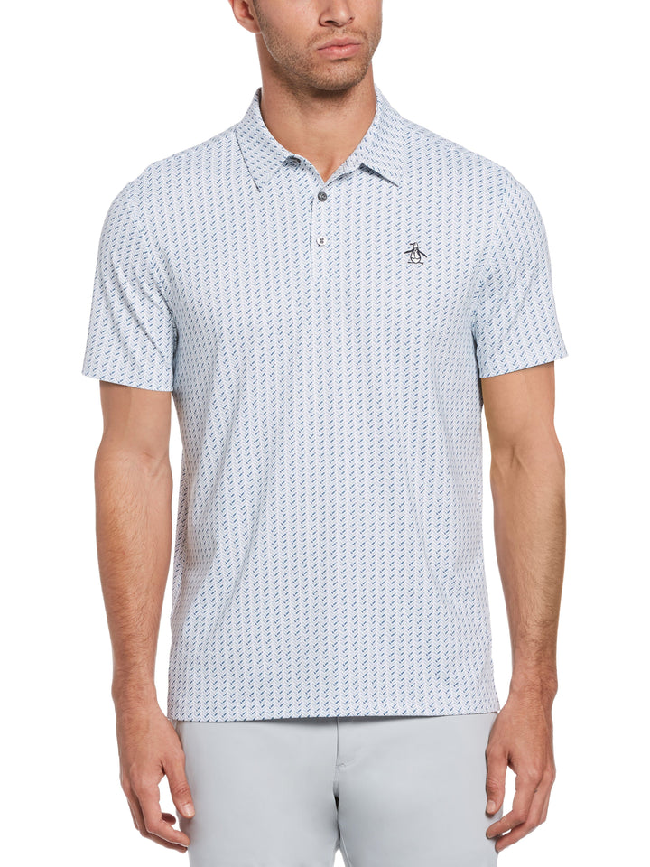 Men's Herringbone Golf Polo