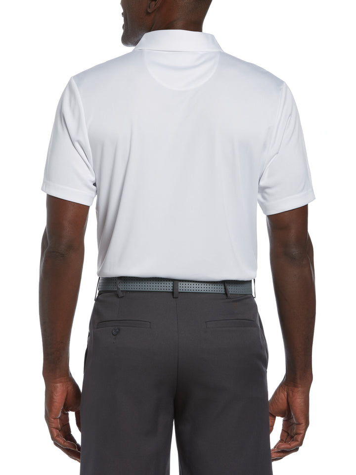 Men's High Contrast Ombre Geo Print Golf Polo