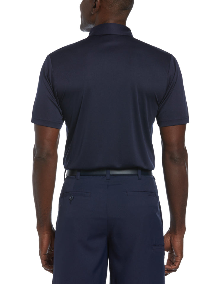 Men's High Contrast Stripe Golf Polo