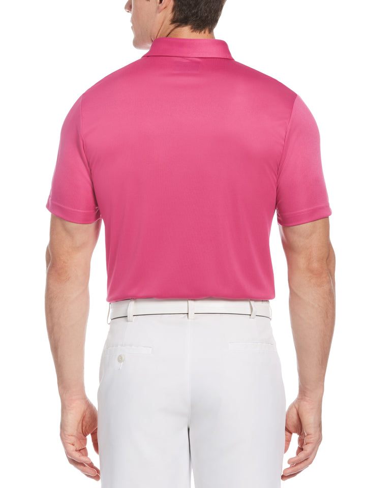 Men's High Contrast Stripe Golf Polo