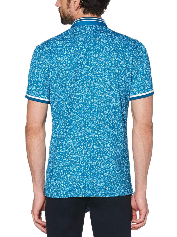 Men's Hiking Print Golf Polo