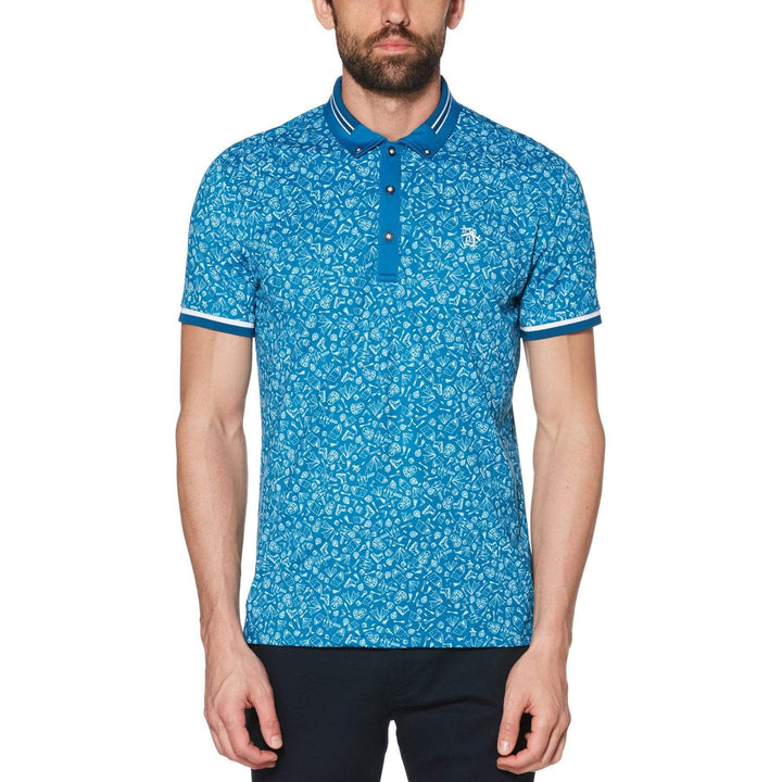 Men's Hiking Print Golf Polo