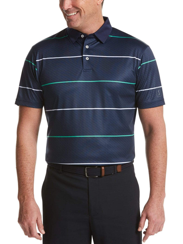 Men's Horizontal Stripe Polo