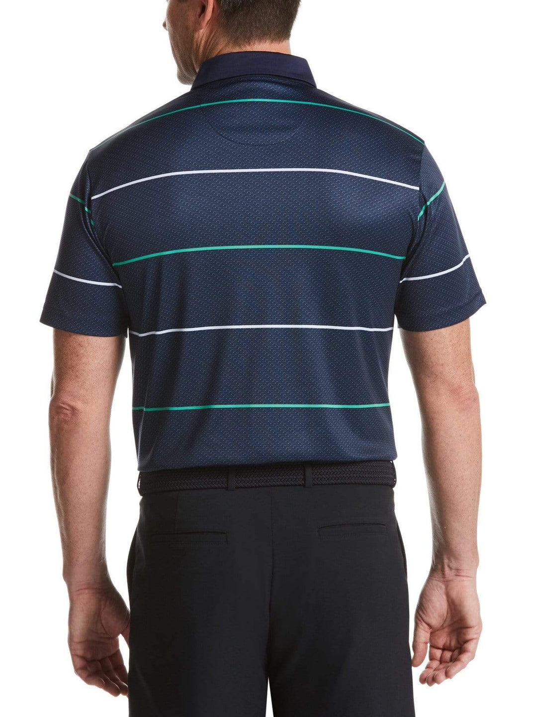 Men's Horizontal Stripe Polo