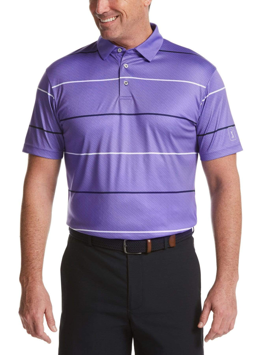 Men's Horizontal Stripe Polo