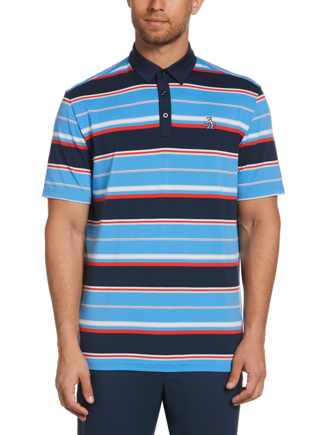 Men's Icon Stripe Golf Polo