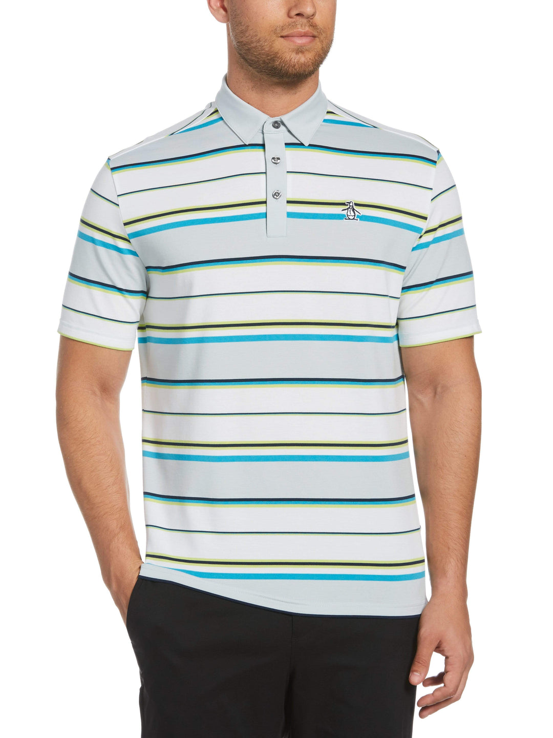Men's Icon Stripe Golf Polo