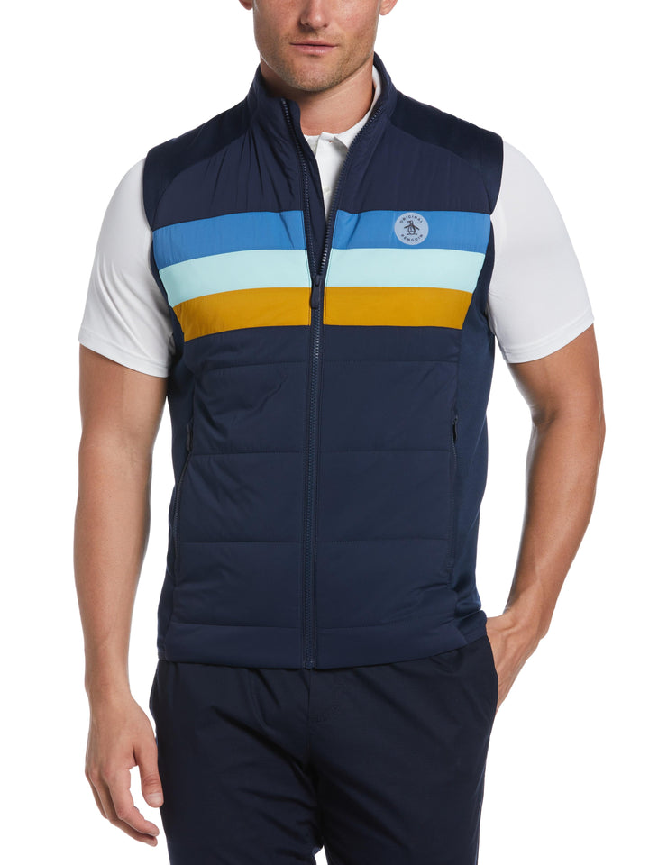 Insulated 70's Golf Vest (Black Iris) 