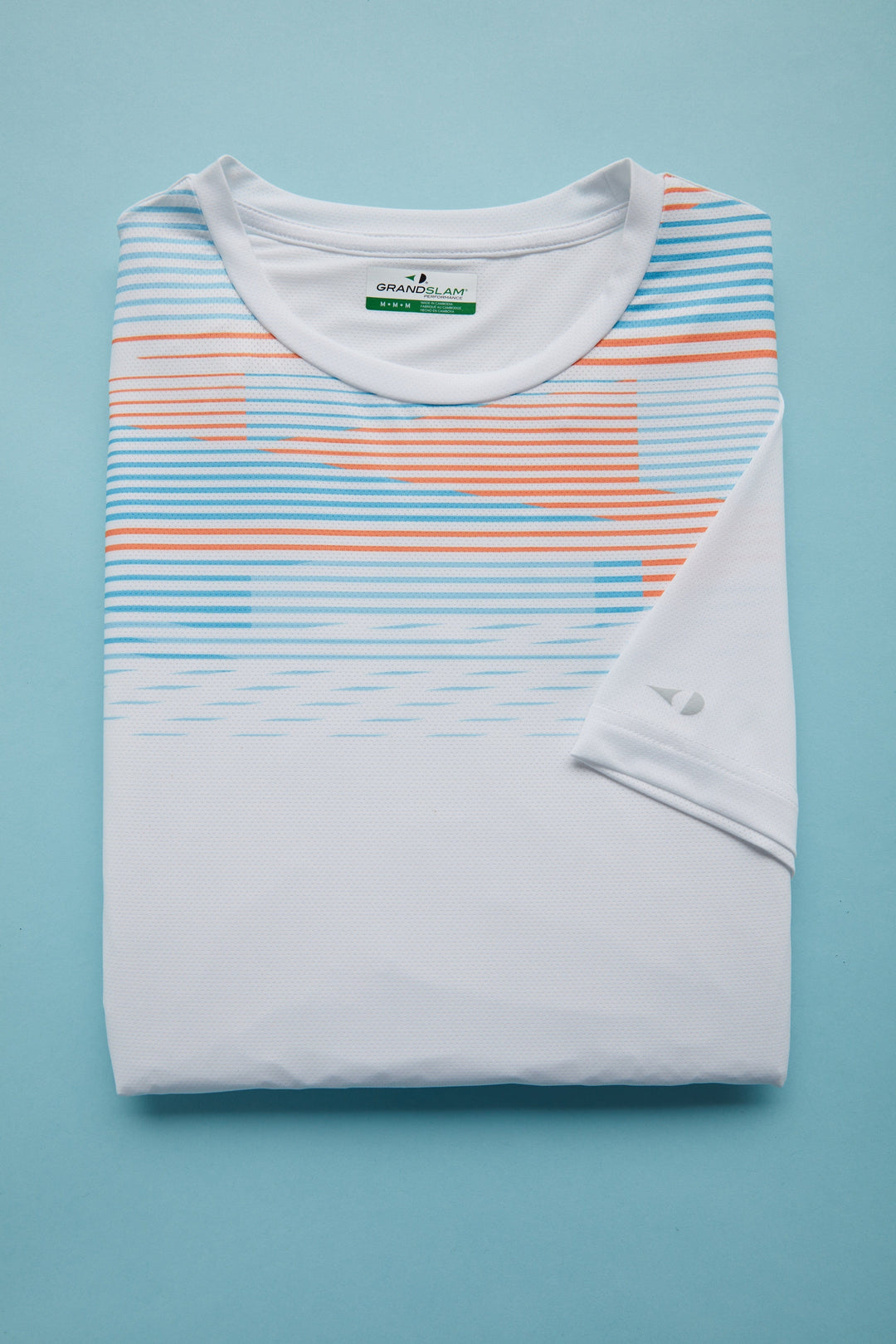 Men's Linear Chest Printed Tennis Tee