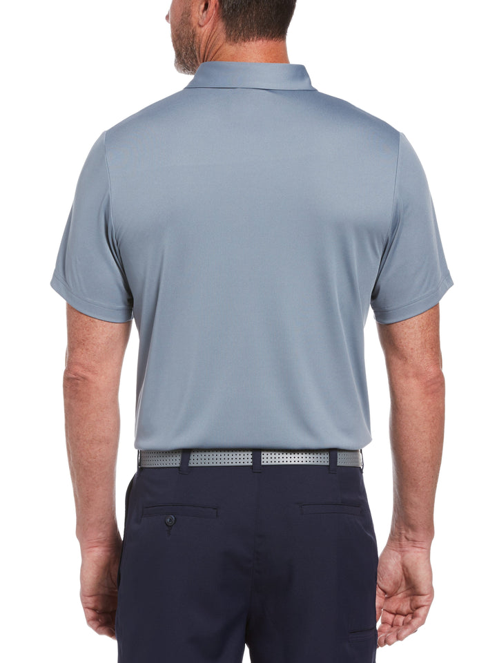 Men's Linear Full Frontal Print Golf Polo
