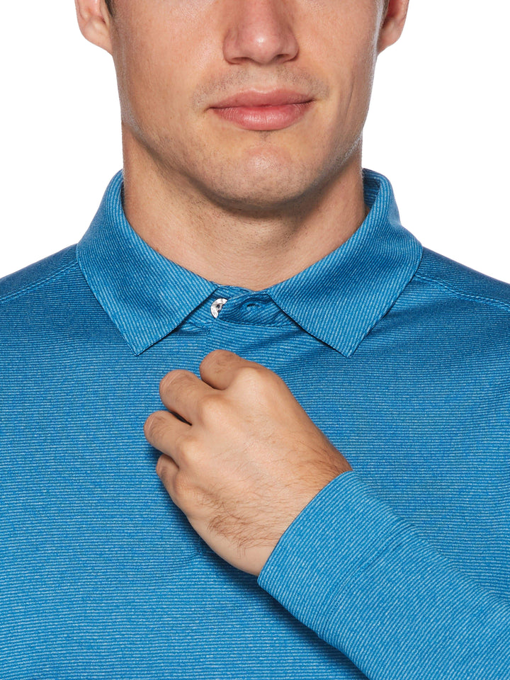 Men's Long Sleeve Knit Polo