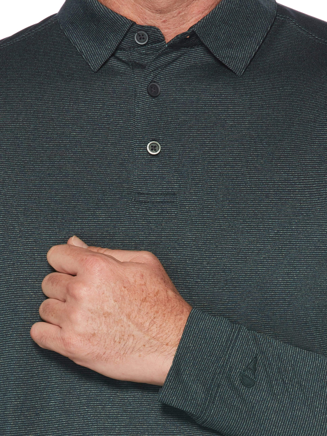 Men's Long Sleeve Knit Polo