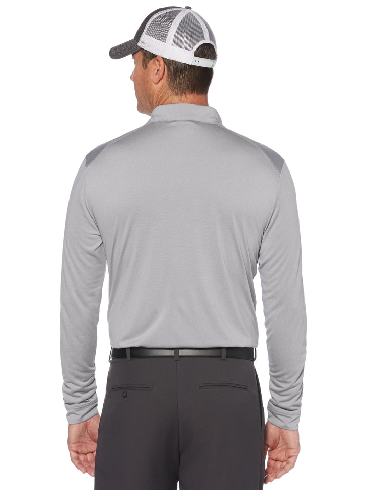 Men's Long Sleeve Knit With Pocket Polo