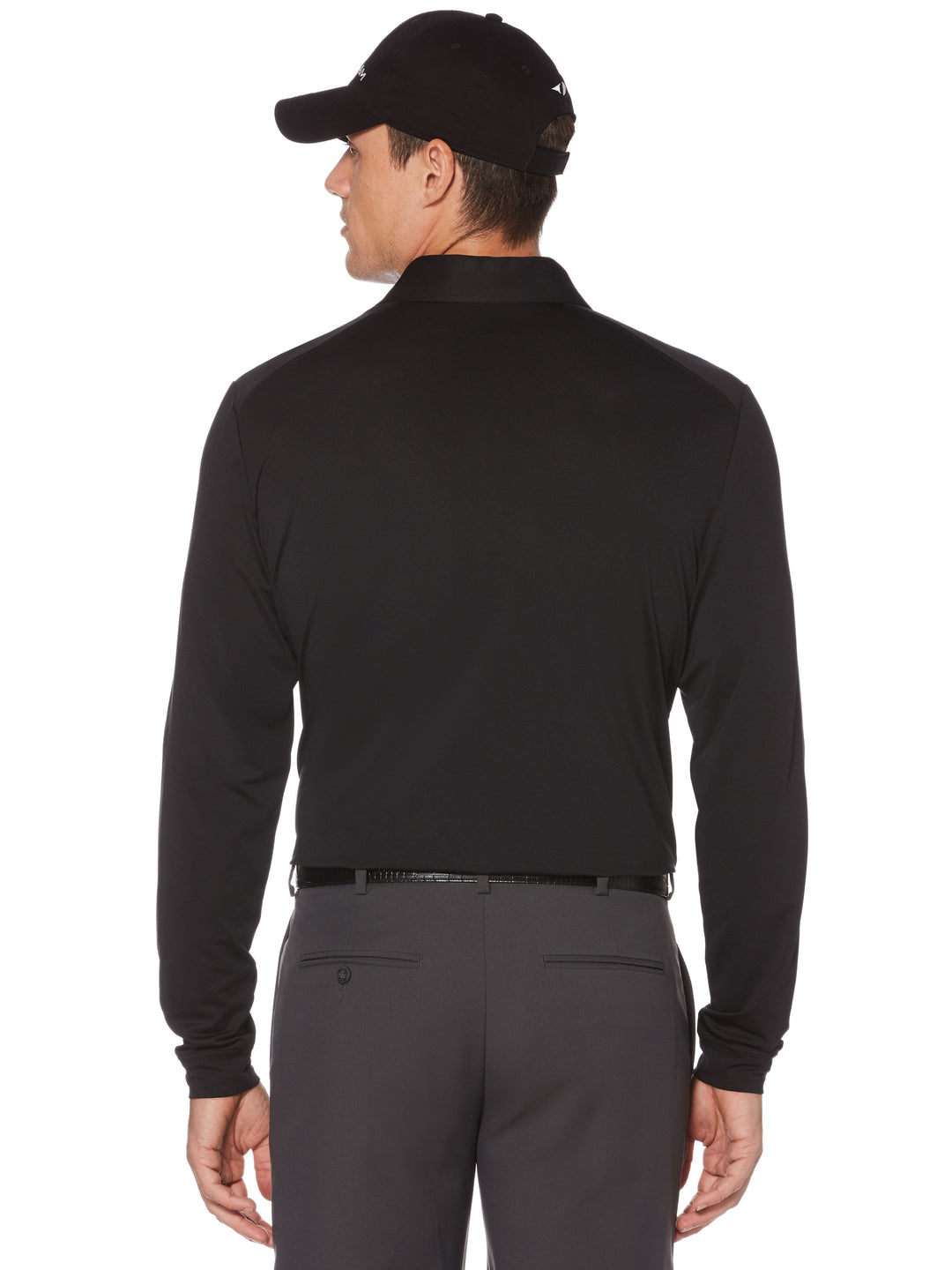 Men's Long Sleeve Knit With Pocket Polo