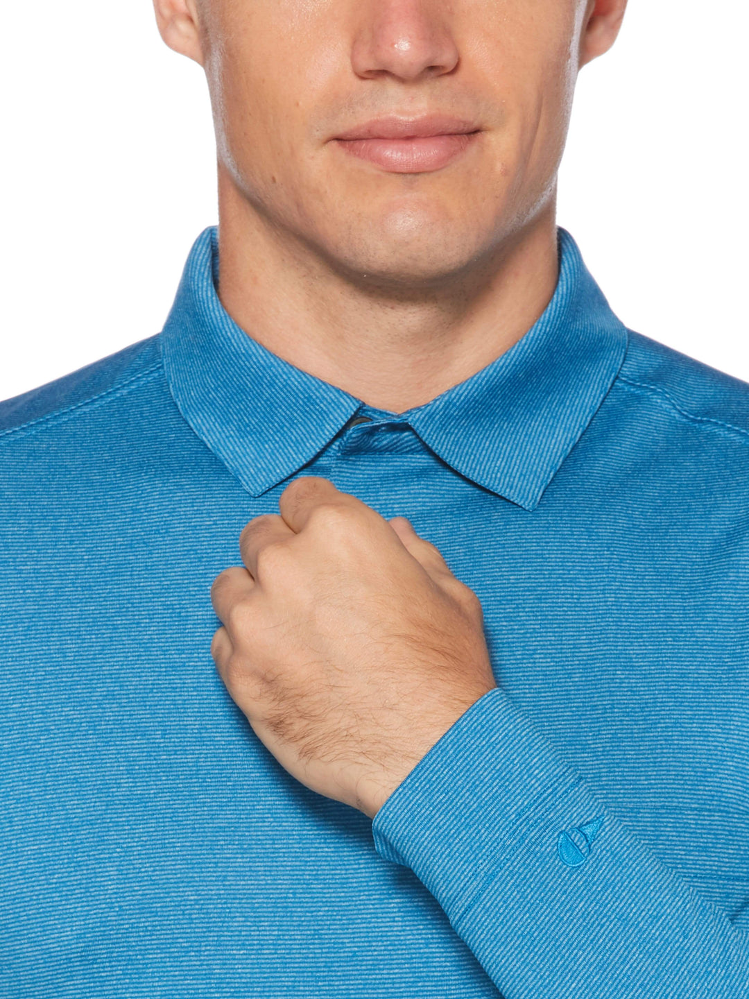 Men's Long Sleeve Knit With Pocket Polo