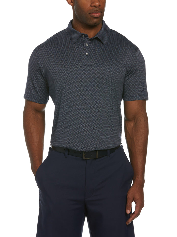 Men's Micro Geo Jacquard Golf Polo