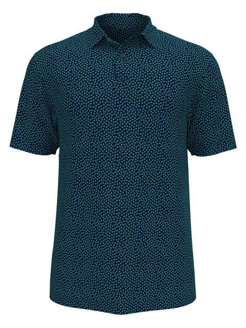 Micro Geo Print Polo (Classic Nvy/Blithe) 