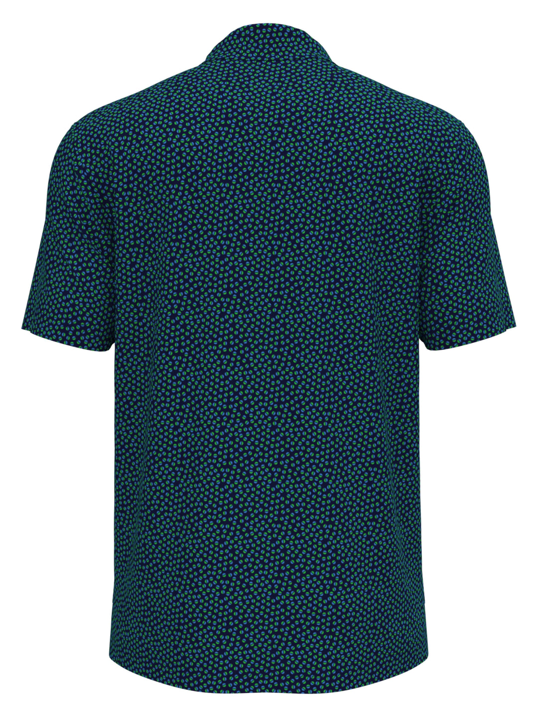 Micro Geo Print Polo (Classic Nvy/Blithe) 