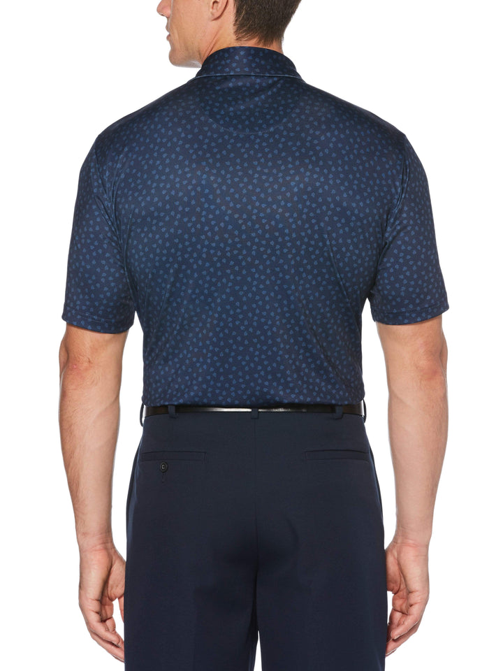 Men's Micro Leaf Print Polo