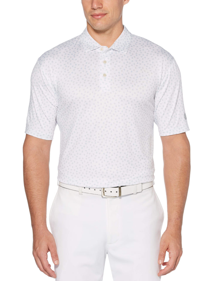 Men's Micro Leaf Print Polo