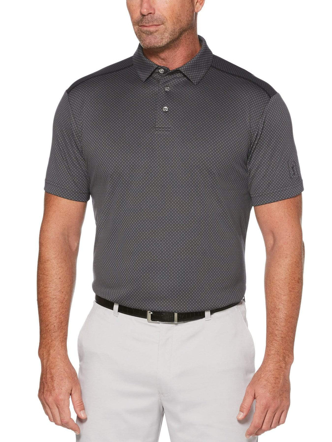 Men's Mini Argyle Jacquard Polo